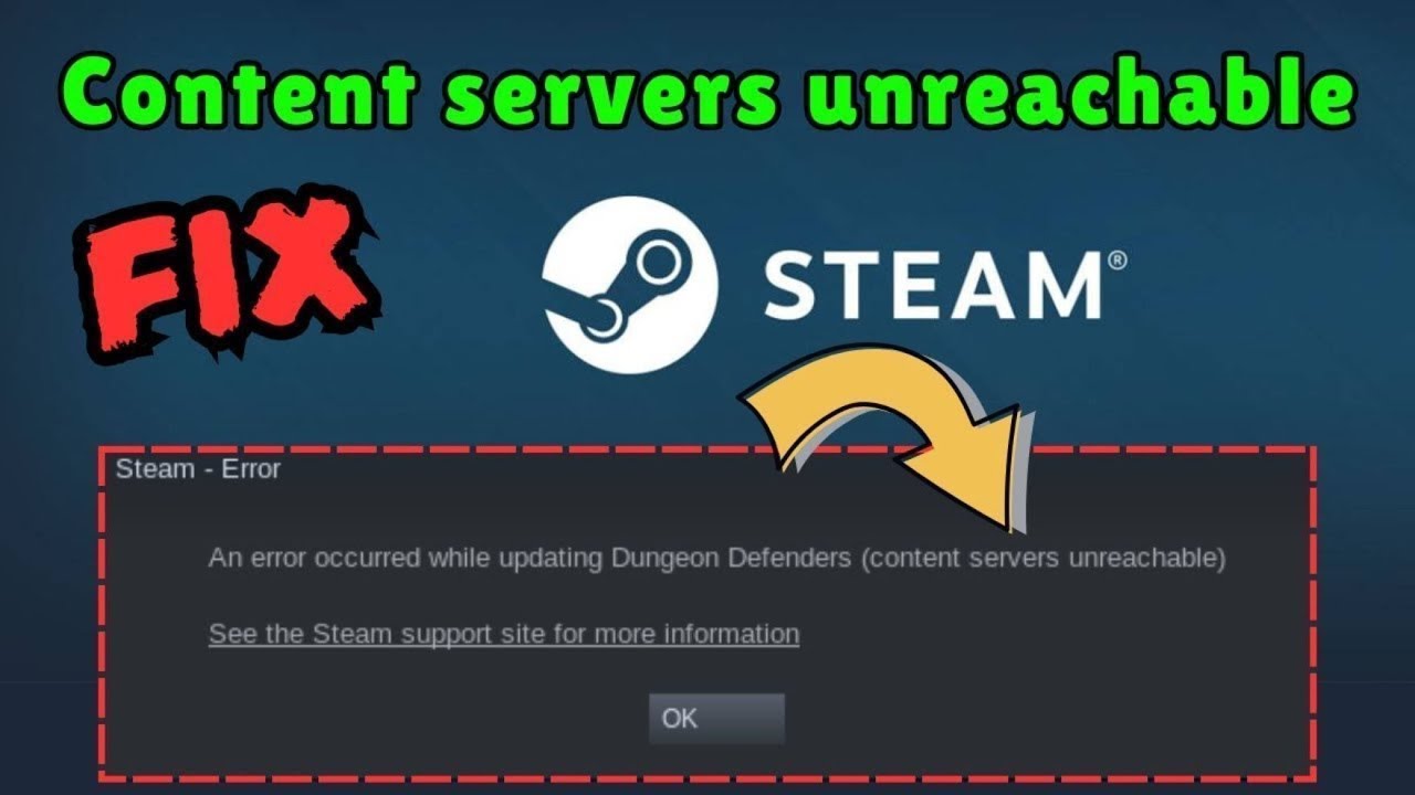 How to Fix Steam content server unreachable (2025) - YouTube