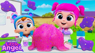 Pink Slime Chaos! 🧪 Jill & Baby John’s Messy Science Show | Little Angel Kids Songs & Nursery Rhymes