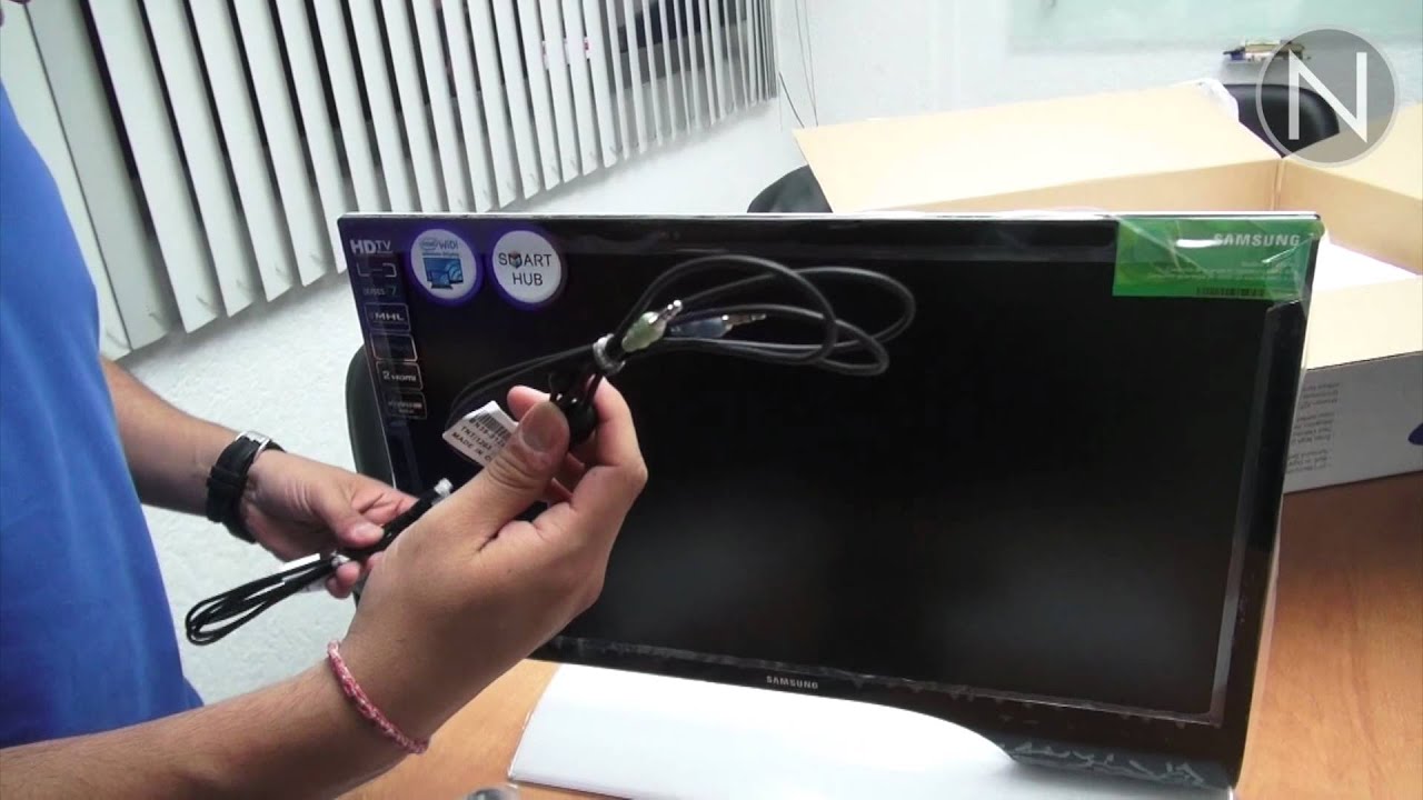 Unboxing Samsung TV serie 7 LED de 27 pulgadas 