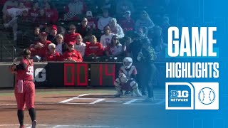 Iowa at Nebraska | HIGHLIGHTS | Big Ten Softball | 04/24/2026