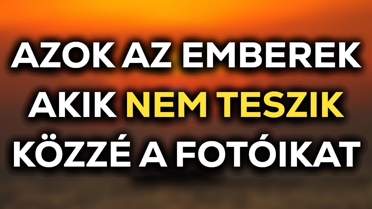 Azok PSZICHOLÓGIÁJA, akik nem teszik ki a fotóikat a KÖZÖSSÉGI médiába - Carl Jung
