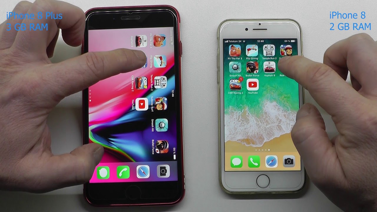 iPhone 8 Plus vs - 3GB RAM vs 2GB RAM -