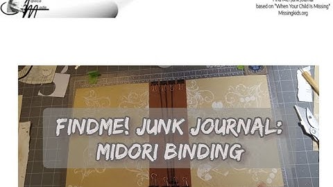 FindMe Junk Journal: Midori Binding