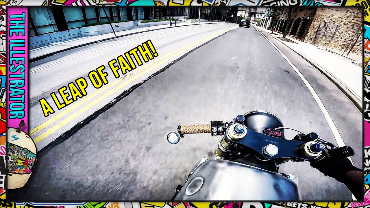 Riding My BMW K100 Cafe Racer to a Job Interview