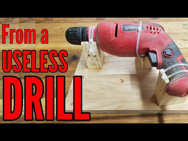 Spindle Sander Made From an Old Drill class=