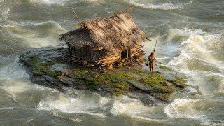 Download Lagu Membangun Rumah di Oasis dengan Bambu dan Paku Tanpa Bantuan Alat Modern, Solo Camping, Bushcraft MP3