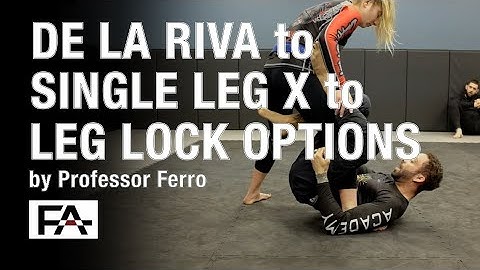 De La Riva to Single Leg X guard to 2 Leg Lock Options