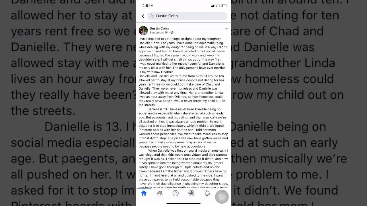 Danielle Cohn Lying About Age
