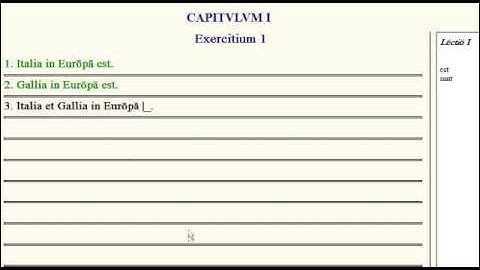 Lingua - 1.1  - Exercise Tutorial
