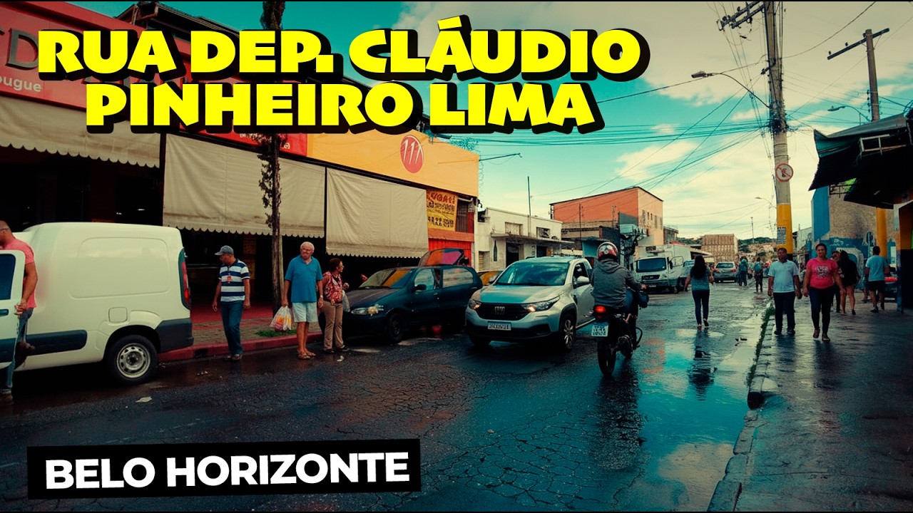 RUA DEP. CLÁUDIO PINHEIRO LIMA | CLÓRIA | BELO HORIZONTE - MG | NA RUA 4K