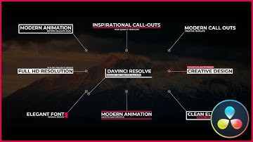 Modern Call Outs For DaVinci Resolve Macros