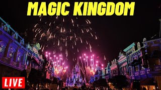 🔴Live: Magic Kingdom Wednesday Night with Happily ever after Fireworks Extended hours 4/24/2024