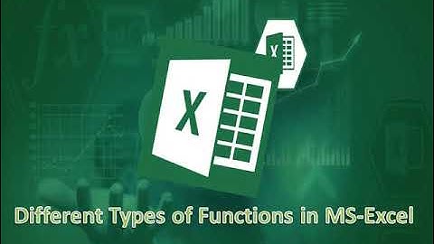 Advanced Uses of MS Excel(Functions in MS Excel)