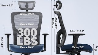 Premium Home Office Chair Ergonomic For Back Pain Relief Swivel