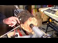 Wood-turning a black wood vase. A Roger Clyde Webb easy learning tutorial