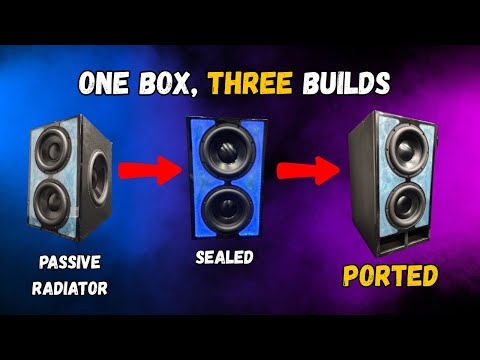 Can you SEAL, then PORT a passive radiator subwoofer?  Yes you can.  Let's open this thing up.