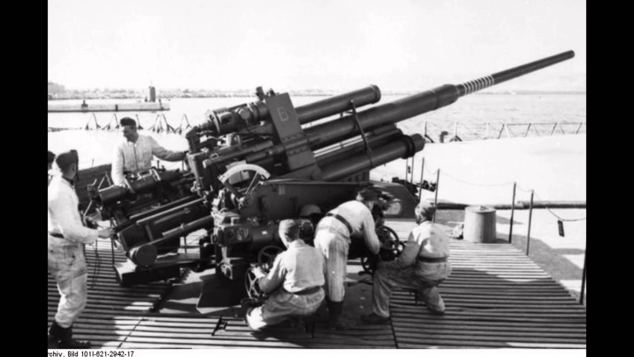 Artilleria Alemana WW2 Flak 105 mm Imagenes HD WW2