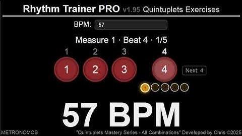 25-65 BPM Quintuplets_Increase Every 25 sec.  All quarter-quintuplet combinations_change at barline 