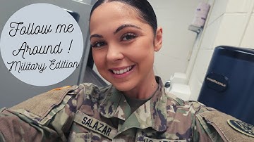 GRWM MILITARY EDITION + FOLLOW ME AROUND DRILL!