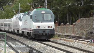Renfe Viajeros - 252.014 + Rama 43 de Alvia 130 en Navalperal