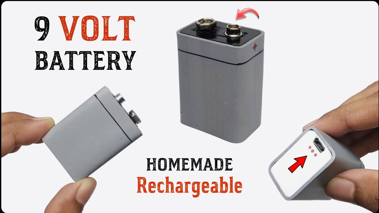 9V Battery - How To Make 9 VOLT Rechargeable Battery - Long Life ...