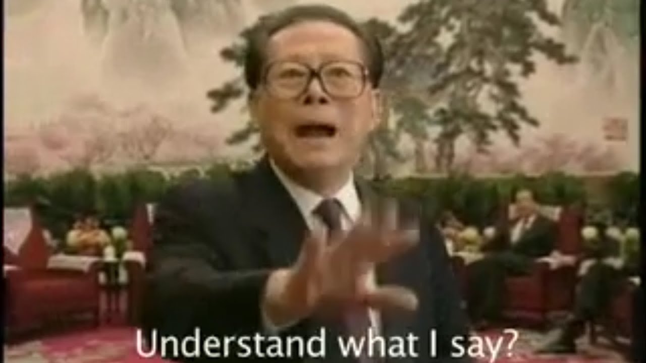 Rare Footage Of Former China Leader Jiang Zemin Freak Out With