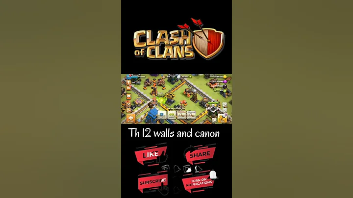Th 12 Rush to Max Upgrading walls And Canon #shorts #trendingshorts #clashofclans