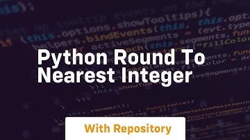 python round to nearest integer