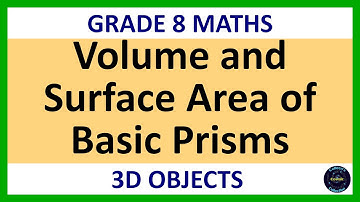 Grade 8 Maths Term 3 Lesson 20a   Volume and surface area of basic prisms