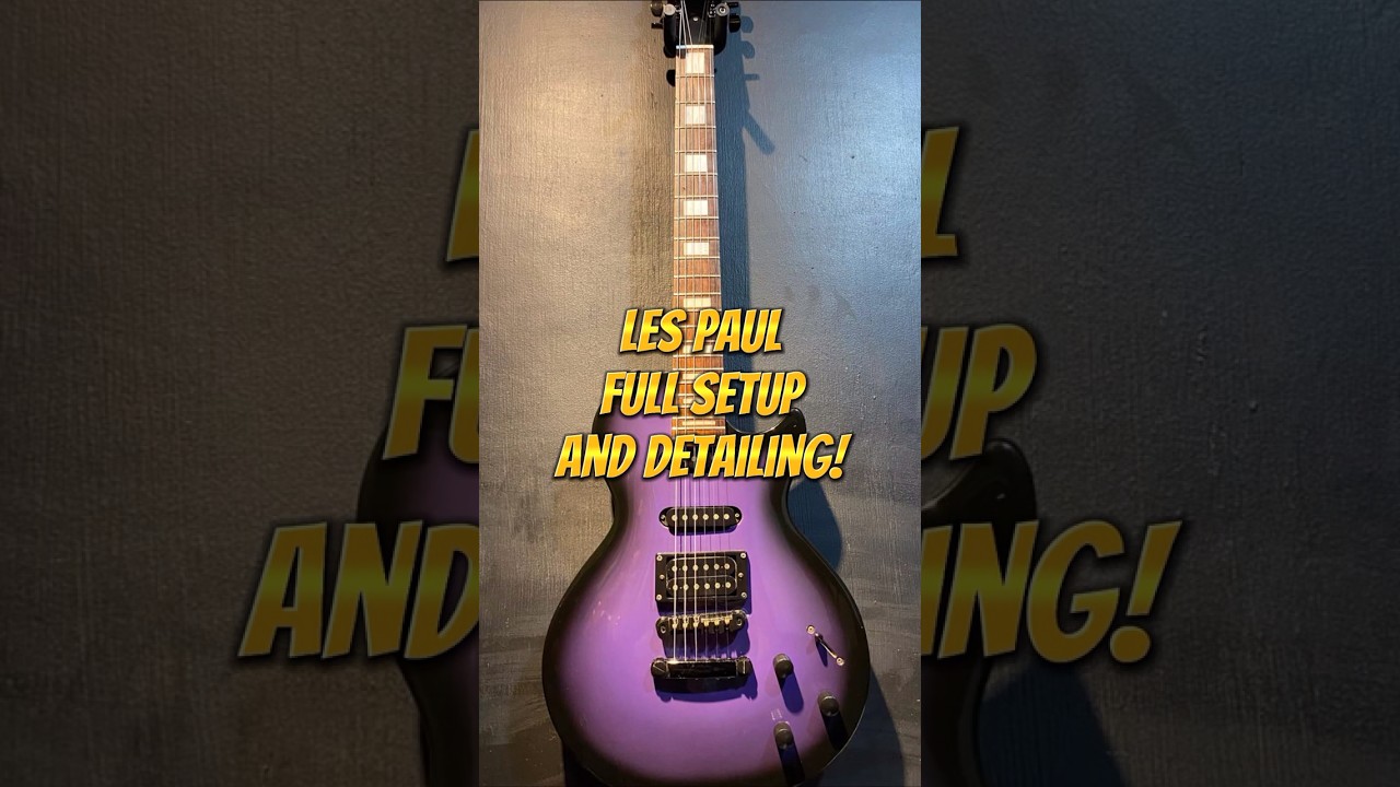 Grass Roots Les Paul Full Setup and Detailing! 😈 