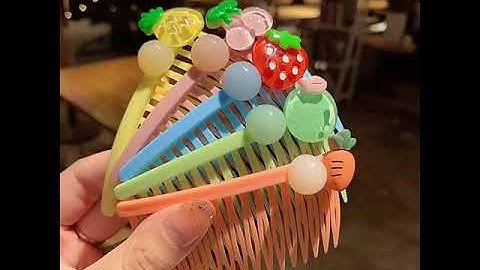 PVN30346 Lược cài tóc đính hoa đáng yêu cho cho bé gái