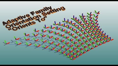 Everyday Revit (Day 409) - Adaptive Family Orientation (Orients To)