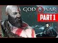 GOD OF WAR PS4 WALKTHROUGH, PART 1!! (God of War PS4 Gameplay)