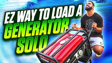 HOW TO LOAD / UNLOAD GENERATOR SOLO ON TO TRUCK ( THE EASIEST WAY )