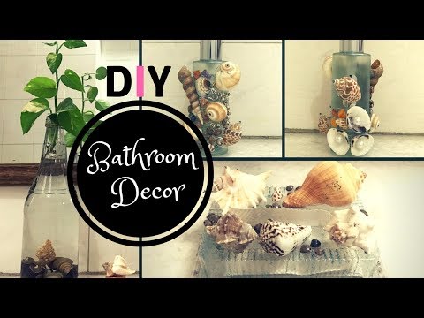 Diy Bathroom Decorating Ideas With Sea Shells Bathroom Decor Youtube