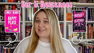 Top 5 Romances of all Time🎀💗 | Dark romance, contemporary romance, paranormal romance💐