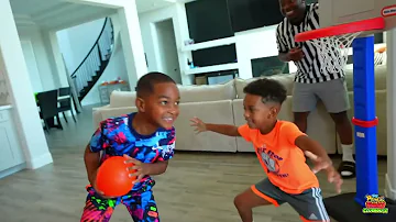 BOYS PLAY BASKETBALL | The Prince Family Clubhouse