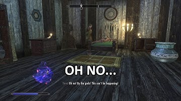 Skyrim - Tova Shatter-Shield loses her AI mind
