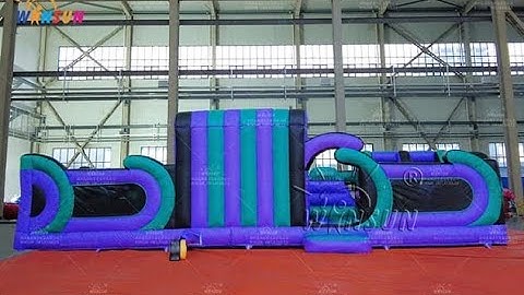inflatable obstacle challenge course
