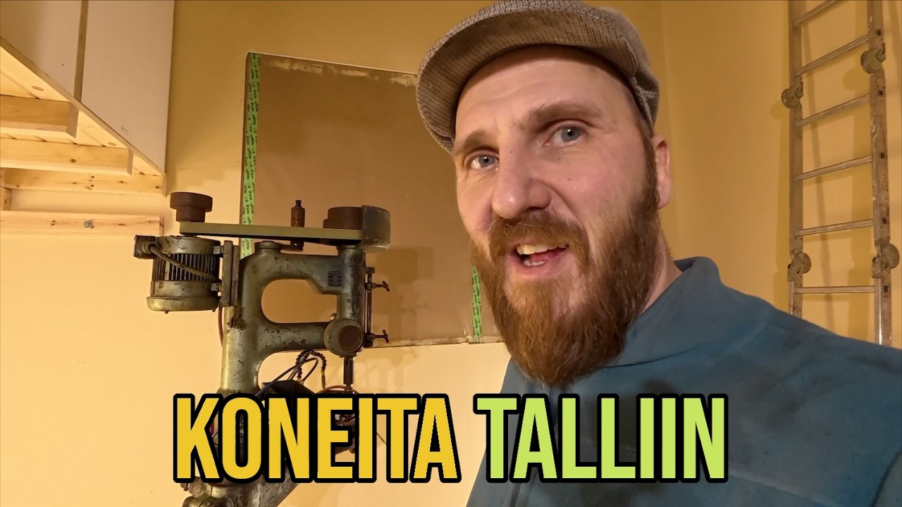 Pylväsporakone autotalliin, TILAN AHTAUS!