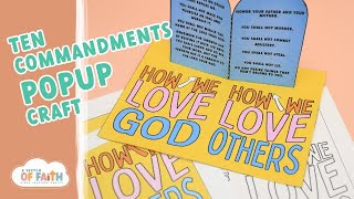Famous Ten Commandments Popup Craft Instructions Profile