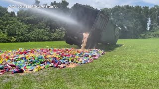20 tons of potato chips burn in trailer fire