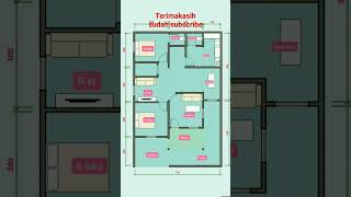 denah rumah luas lahan 7,5×11,5meter denah rumah luas lahan 7,5×11,5meter