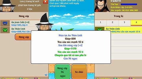 Ngọc Rồng Online - Mod Java Full Tính Năng Úp Đệ, Up SKH, Úp Yadrat, Auto Login....Vv