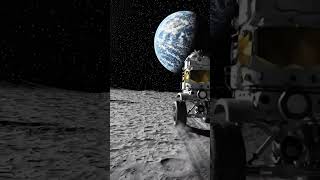 Lunar exploration rover tire tracks in regolith #nasa #space #shorts