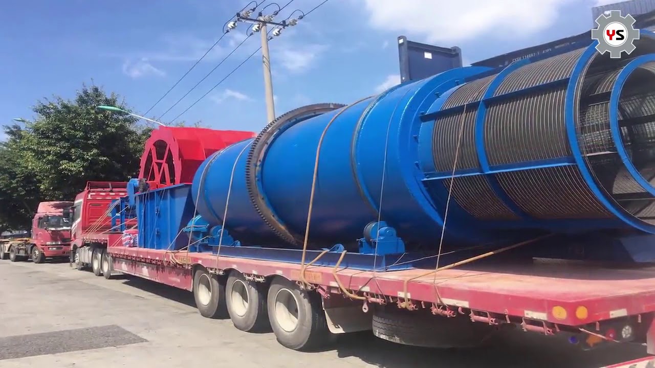 2200*6500 mm Rotary Scrubber washing machine,