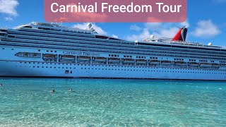 A Beginners Guide  4K Carnival Freedom Cruise Embarking & Walkthrough 2023 Balcony Stateroom View!