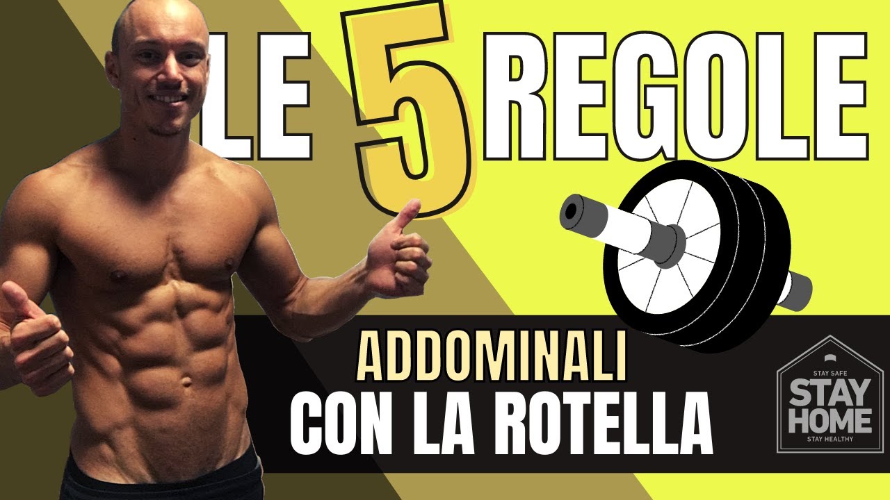 AB Roller Per Addominali Con Tappetino - Ruota Per Allenamento Addominali A Casa - Giallo - Foto 12