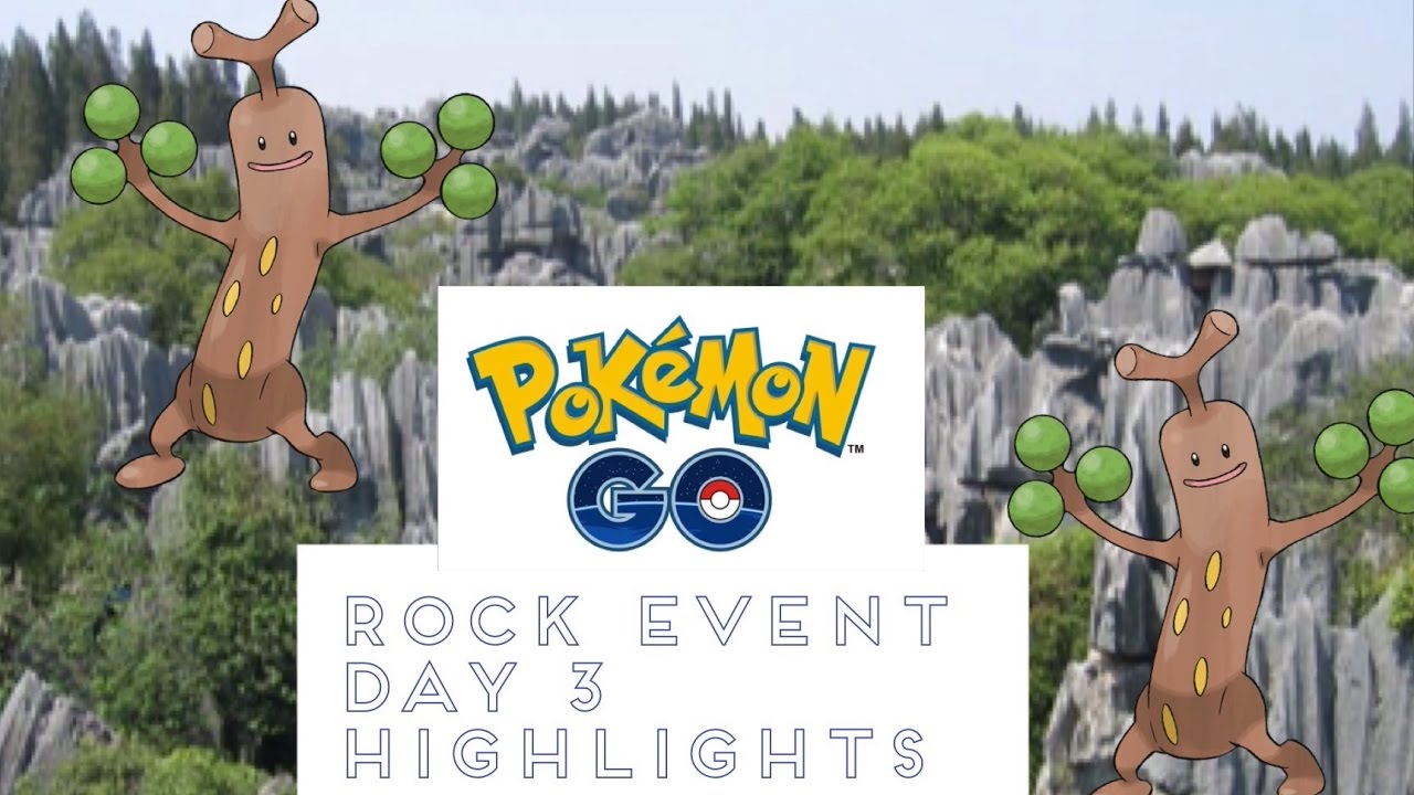 Pokemon GO Rock Event Day 3 Highlights of the Day - YouTube