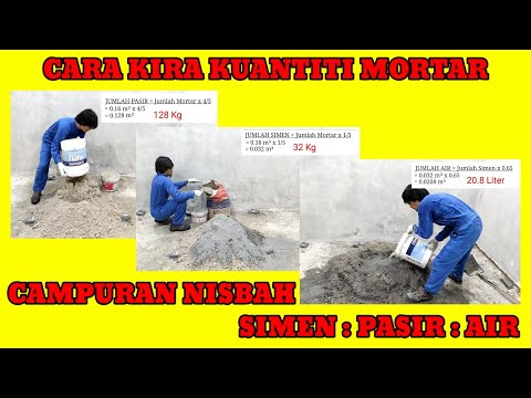 Video: Mortar Simen - Perkadaran: Bagaimana Mencairkan Dan Berapa Banyak Pasir Dan Simen Dalam 1 M3, Nisbah Bahagian Dan Penggunaan